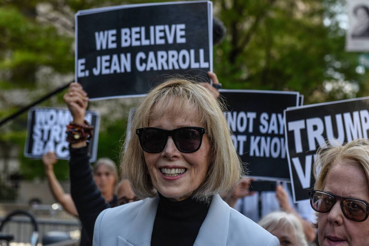 E Jean Carroll leaves following her trial at Manhattan Federal Court on May 8, 2023 in New York City. Picture: Stephanie Keith/Getty Images