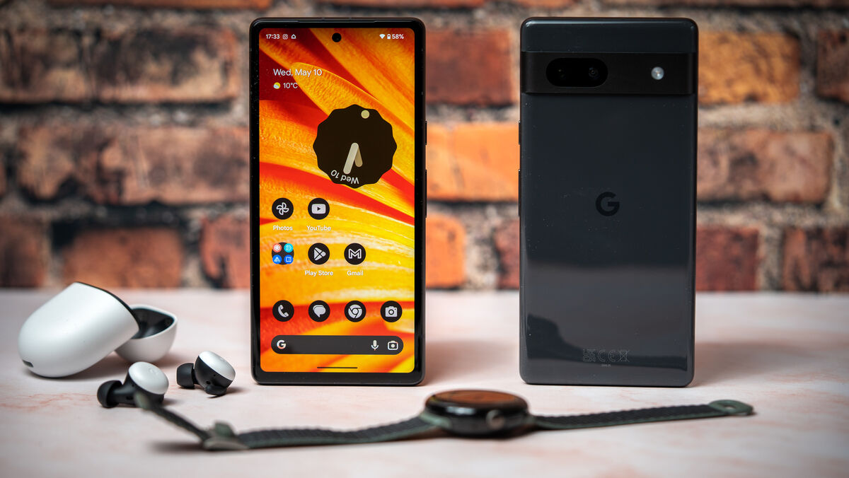 Google Pixel 7a Charcoal. Picture: Noel Campion. Google Pixel 7a Charcoal. Picture: Noel Campion.