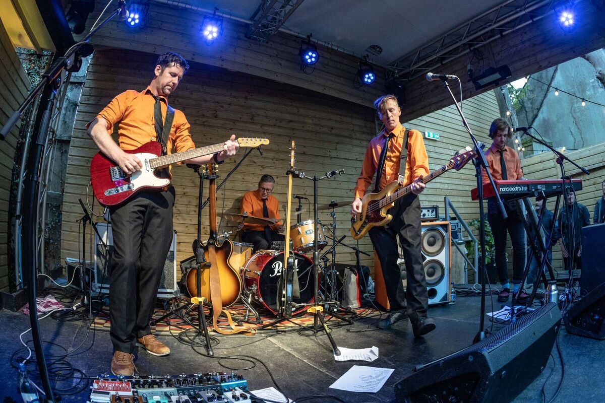 The Frank and Walters closing out Summer Sounds at Coughlans. Photo: Shane J Horan