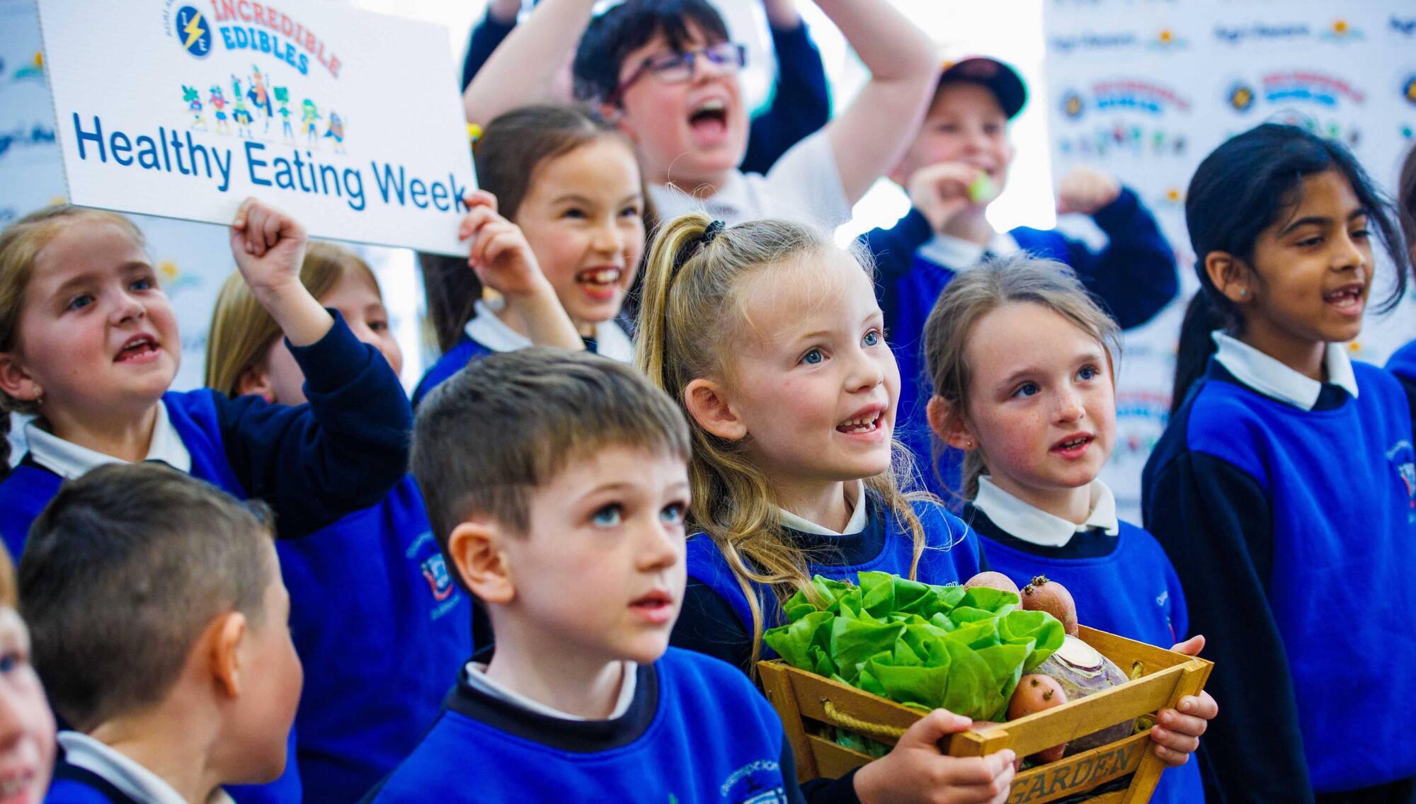 Students from Assumption Junior School in Walkinstown, Co Dublin are taking part in Healthy Eating Week.
