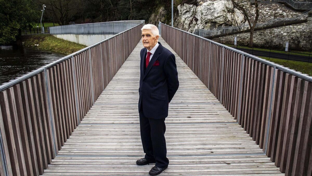 Dr Tom Cavanagh on the bridge named in his honour Dr Tom Cavanagh on the bridge named in his honour