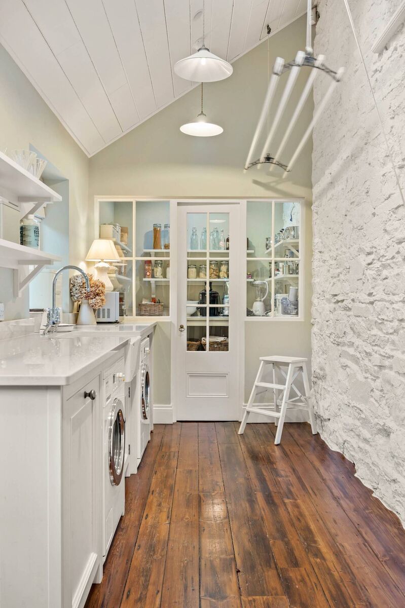 Utility and pantry were added on