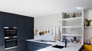 <p>Jennifer Sheahan's kitchen. I do have a full-sized oven in my home, because I bake a lot and I need multiple racks to fit many cake tins at once, but this is not true for everyone. Picture: Moya Nolan</p>