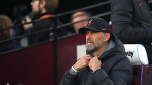<p>FAITH: Jurgen Klopp accepts Liverpool’s Champions League hopes are out of their hands (Simon Marper/PA)</p>
