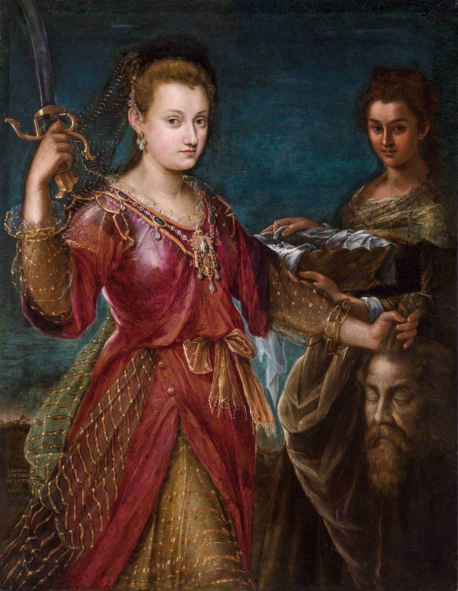 Lavinia Fontana, Judith Holofernes, c.1595-1600. Museo Davia, Bologna.jpg Lavinia Fontana, Judith Holofernes, c.1595-1600. Museo Davia, Bologna.jpg