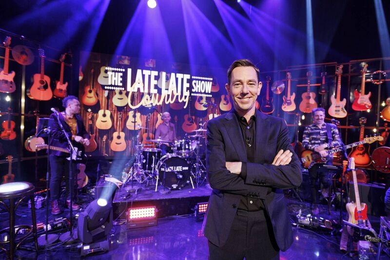 Ryan Tubridy on the set of The Late Late Country Music Special. Picture: Andres Poveda