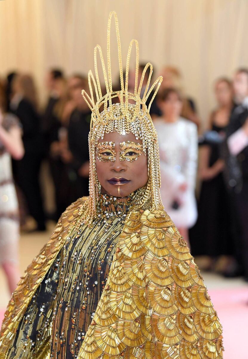 Billy Porter's 2019 Met Gala is on display at Crown to Couture. Picture: Karwai Tang/Getty Images