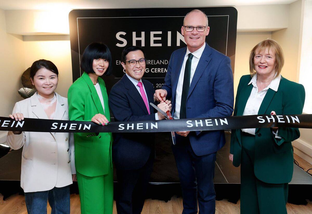 Simon Coveney, opening Shein's Dublin HQ. 