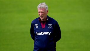 <p>MOYES' BOYS: West Ham United manager David Moyes during a training session.</p>