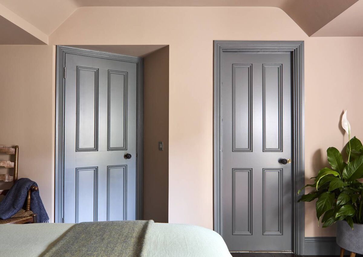 Both woodwork and walls compliment each other, Darran says of his bedroom revamp. 