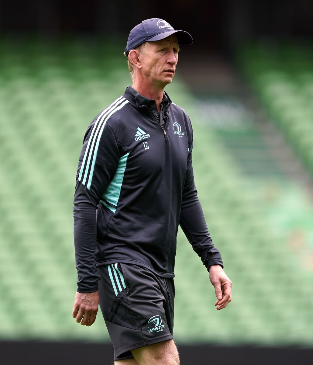 PREP COMPLETE: Leinster head coach Leo Cullen during the captain's run at Aviva Stadium.