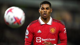 <p>STAYING FOCUSED: Manchester United's Marcus Rashford has only one year left on his deal at the club he has played for since the age of seven. Pic: Adam Davy/PA Wire</p>