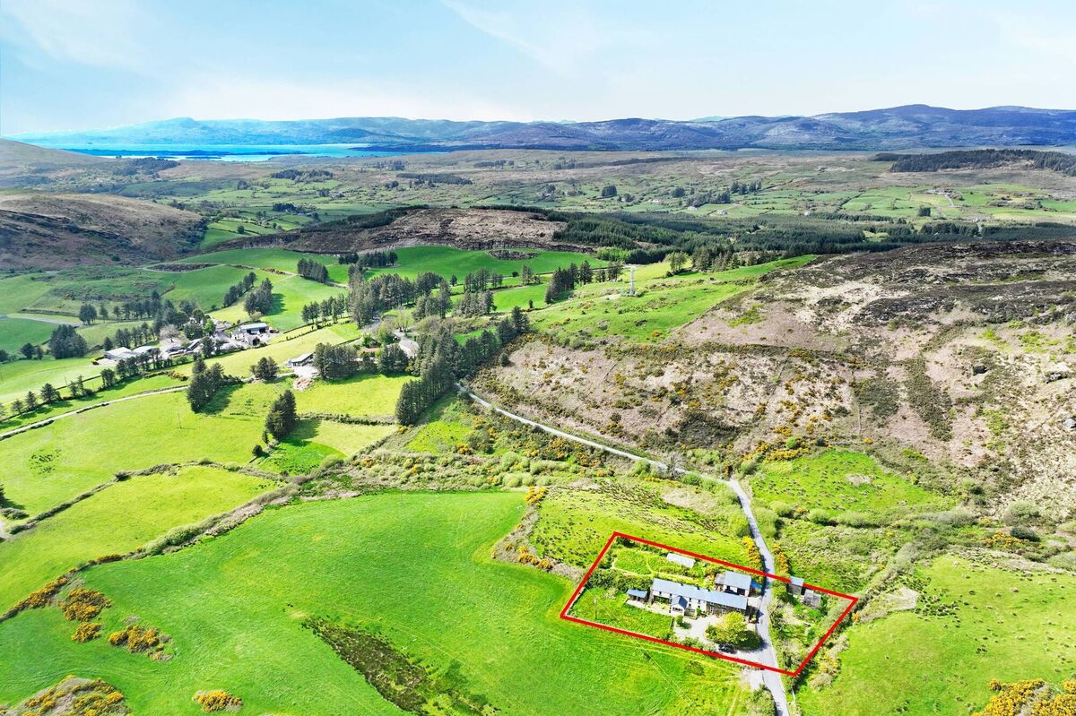 Bantry in the distance. The hill behind is known as Bull Rock