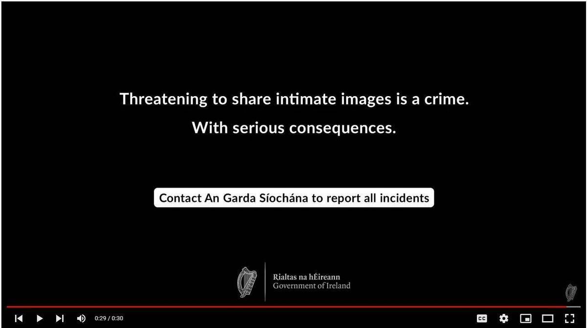 In the ‘Serious Consequences’ campaign, an actor is corrected after he makes light of his threat to share intimate images of his girlfriend, saying 'it's not a crime'. Picture: Department of Justice In the ‘Serious Consequences’ campaign, an actor is corrected after he makes light of his threat to share intimate images of his girlfriend, saying 'it's not a crime'. Picture: Department of Justice