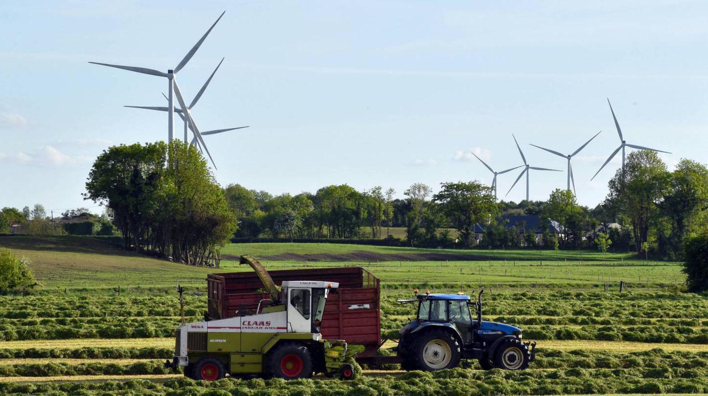 Wind turbines are increasingly becoming part of the landscape in Ireland, as this image shows; this photo was entered into a Wind Energy Ireland photo competition promoting awareness of climate action.