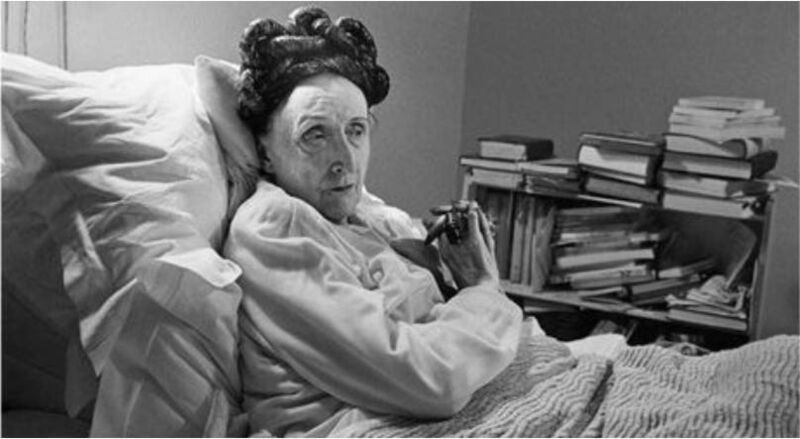 Dame Edith Sitwell in 1962. She allegedly climbed into an open coffin to write (Getty Images). Dame Edith Sitwell in 1962. She allegedly climbed into an open coffin to write (Getty Images).