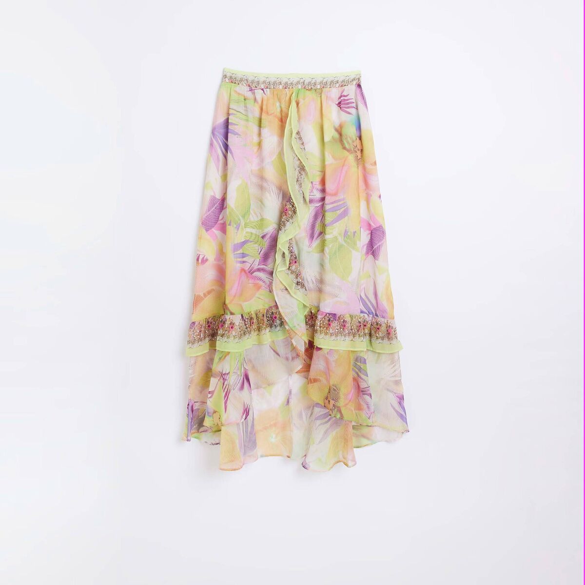 Floral Frill Skirt, €67, River Island