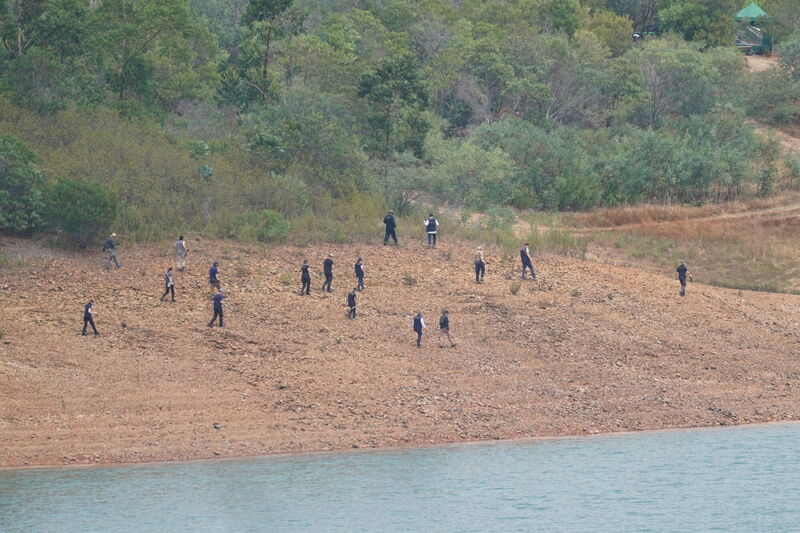 Personnel at Barragem do Arade reservoir, in the Algave, Portugal, as searches begin as part of the investigation into the disappearance of Madeleine McCann. The area is around 50km from Praia da Luz where Madeleine went missing in 2007. Picture: Yui Mok/PA Wire Personnel at Barragem do Arade reservoir, in the Algave, Portugal, as searches begin as part of the investigation into the disappearance of Madeleine McCann. The area is around 50km from Praia da Luz where Madeleine went missing in 2007. Picture: Yui Mok/PA Wire