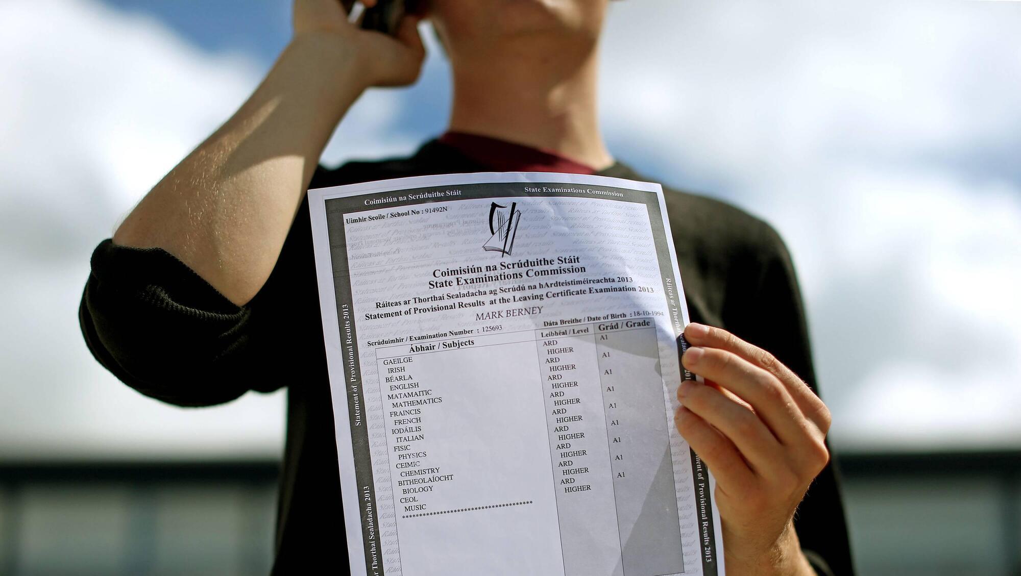Leaving Cert students to receive exam results on August 25