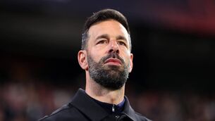 <p>EXIT STAGE LEFT: Ruud van Nistelrooy looks on prior to the UEFA Europa League knockout round play-off match between Sevilla FC and PSV Eindhoven. Pic: Fran Santiago/Getty Images</p>