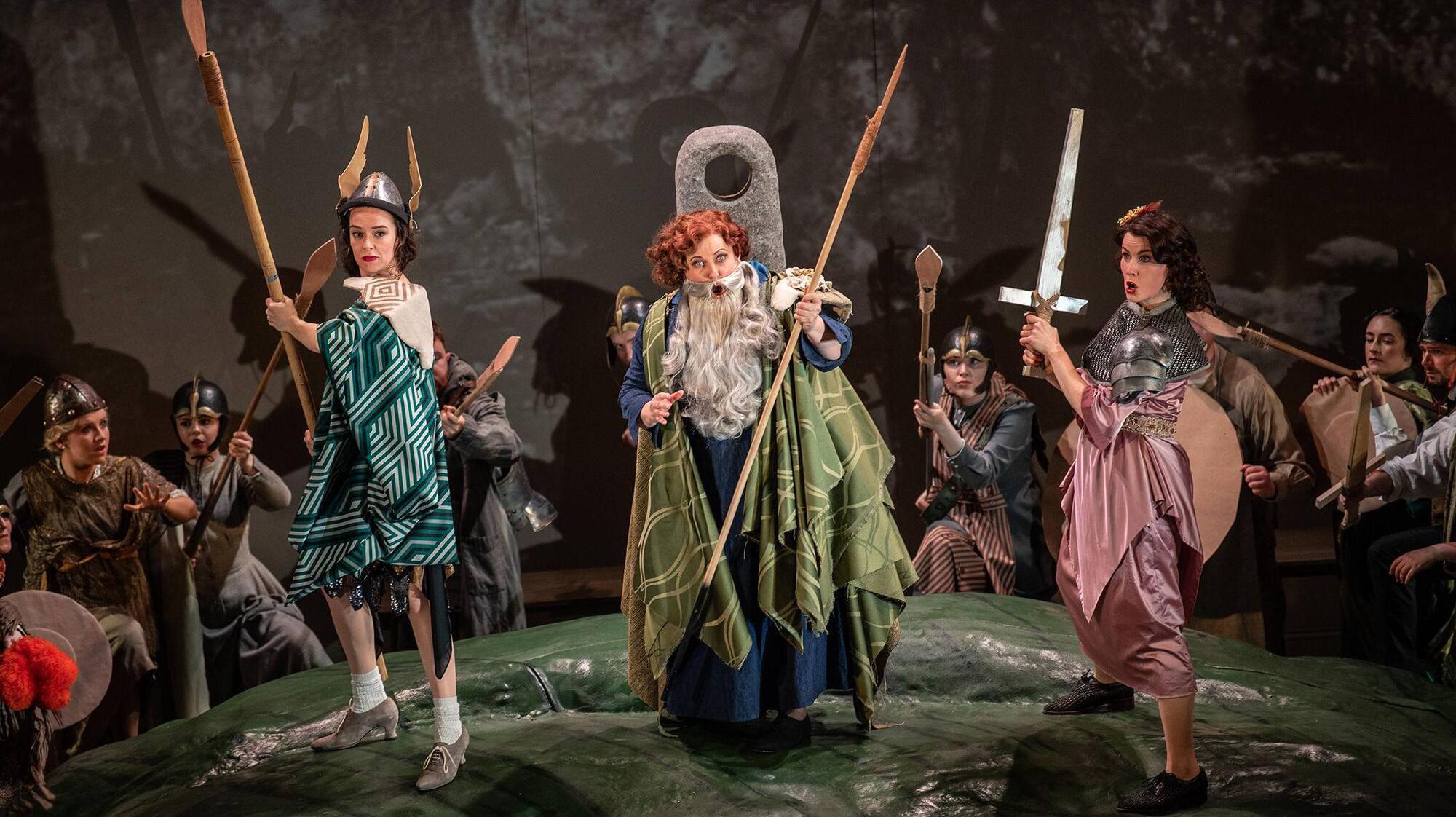 Sharon Carty, Majella Cullagh and Anna Devin in Irish National Opera's Così fan Tutte Picture: Ruth Medjber