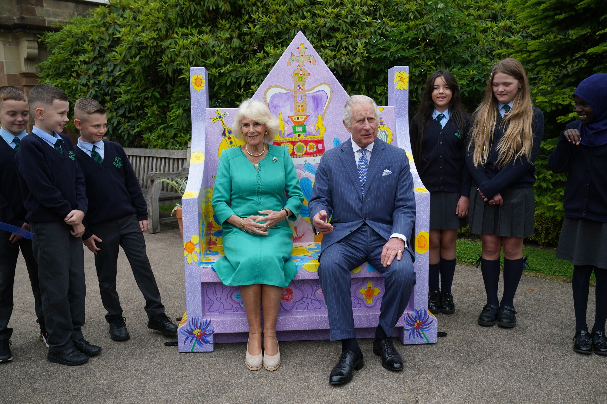 King Charles and Camilla's coronation celebrated on visit to Northern Ireland