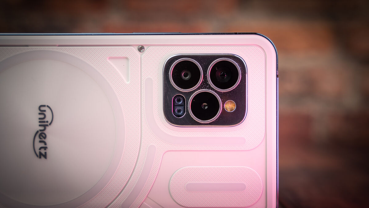 The Unihertz Luna with triple cameras. Picture: Noel Campion.