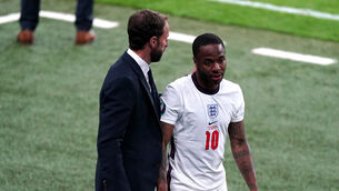 Raheem Sterling is not in Gareth Southgate’s latest England squad (Mike Egerton/PA)