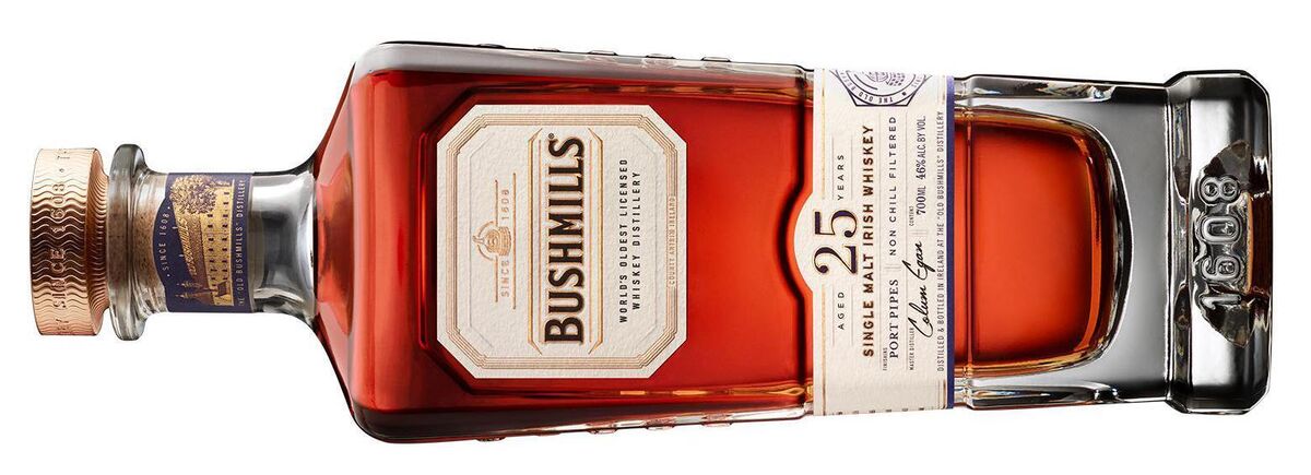 Bushmills 25 Year Old Single Malt, Port Finish - 46% ABV, 70cl Bushmills 25 Year Old Single Malt, Port Finish - 46% ABV, 70cl