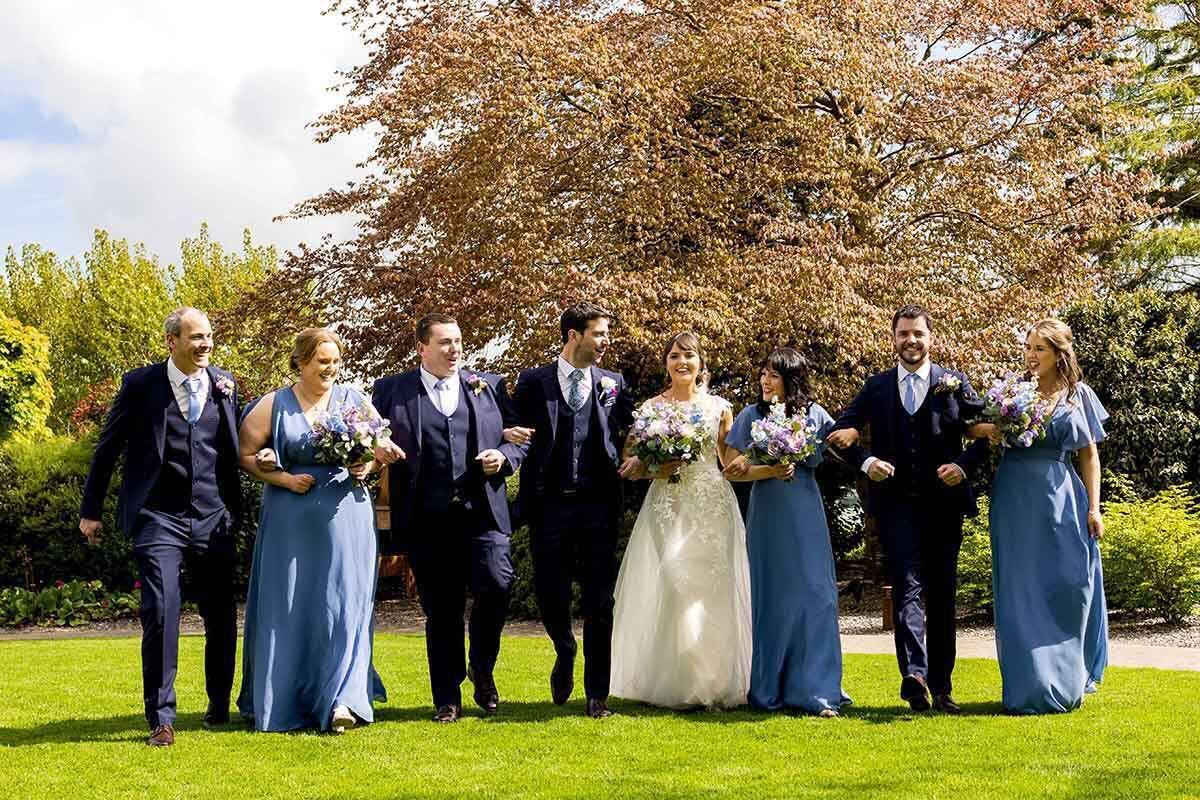 Tracey Breen and Richard Phelan with their wedding party. Pictures: www.kerryweddingphotographer.ie 