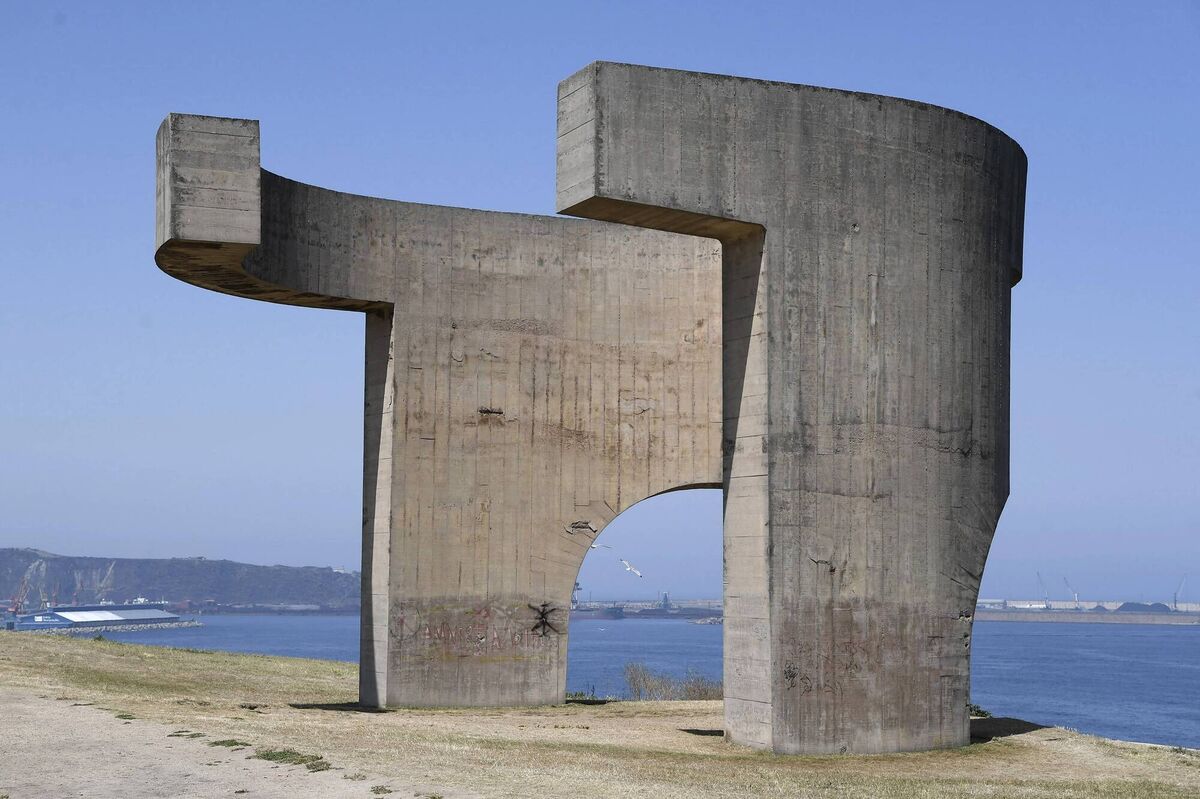 A sculpture in Gijon, Spain, by Eduardo Chillida, an artist greatly admired by Tyrrell. (Photo by Carlos Alvarez/Getty Images) A sculpture in Gijon, Spain, by Eduardo Chillida, an artist greatly admired by Tyrrell. (Photo by Carlos Alvarez/Getty Images)