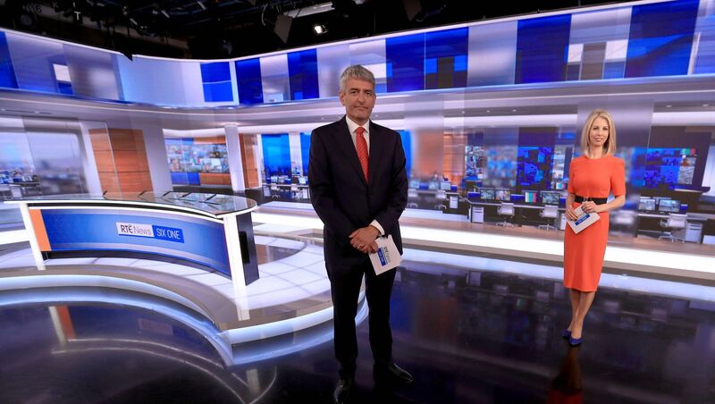 David McCullagh and Caitriona Perry on RTE's flagship 'Six One News' in September 2020. David McCullagh and Caitriona Perry on RTE's flagship 'Six One News' in September 2020.