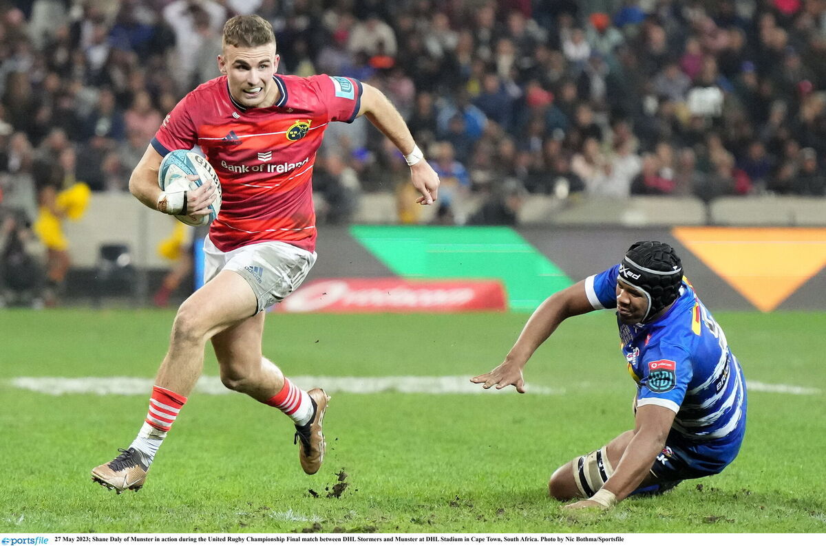 CONSISTENT PERFORMER: Shane Daly of Munster in action during the United Rugby Championship Final. Pic: Nic Bothma/Sportsfile