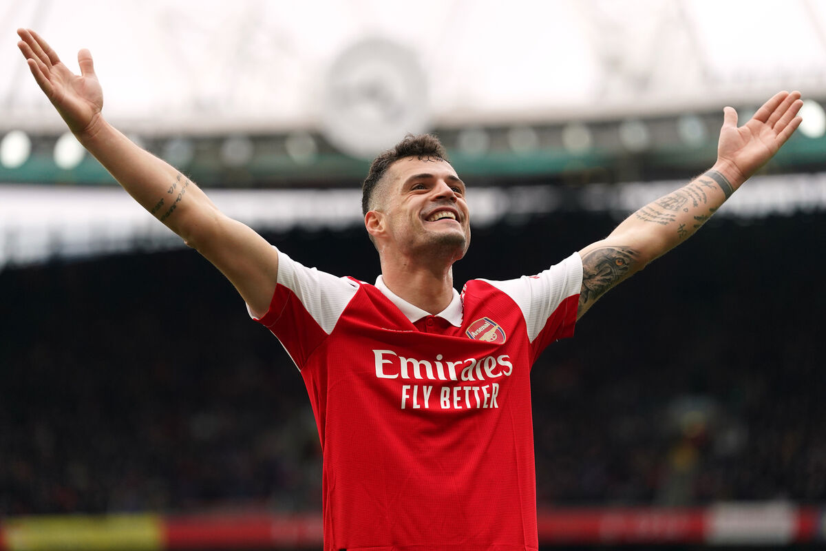 Granit Xhaka: became everyone’s darling. Pic: Adam Peck