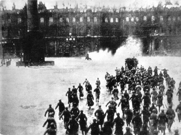 The Storming of the Winter Palace was a 1920 mass spectacle, based on historical events that took place in Petrograd during the 1917 October Revolution.