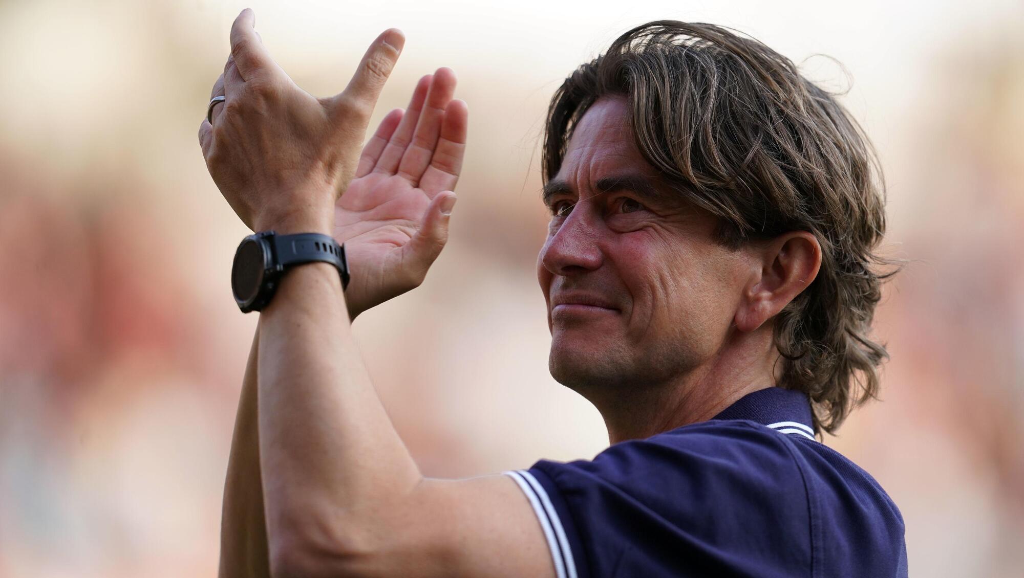 FRANK ASSESSMENT: Brentford manager Thomas Frank. Photo credit: Nick Potts/PA Wire.
