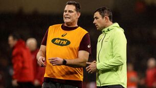 <p>GRATEFUL: Felix Jones (right) says he will be eternally grateful to Rassie Erasmus (left) and Jacques Nienaber (not pictured) as he prepares for the final chapter of his stint with South Africa. Pic: INPHO/Morgan Treacy</p>