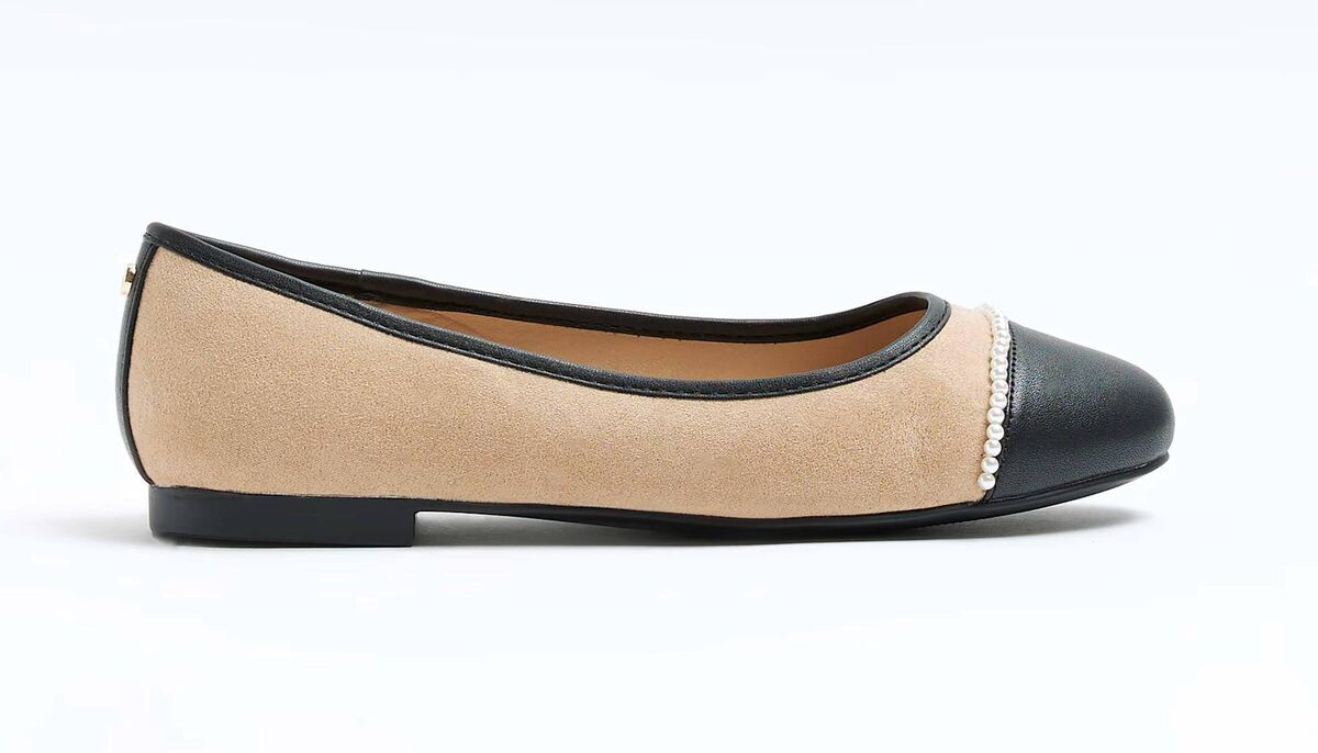 Pear Detail Ballerina Flats, €33, River Island