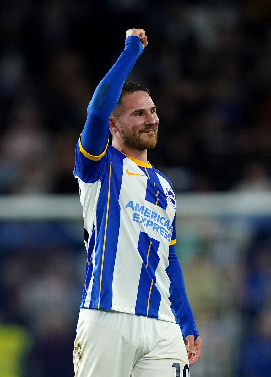 LIVERPOOL-BOUND? Brighton and Hove Albion's Alexis Mac Allister. Pic: Adam Davy/PA Wire.