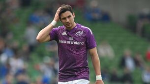 <p>LEFT OUT: Joey Carbery of Munster before the United Rugby Championship Semi-Final match between Leinster. Photo by Seb Daly/Sportsfile</p>