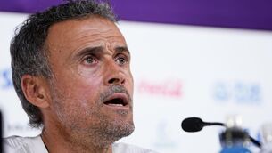 <p>IN DEMAND: Luis Enrique quit as Spain boss after the World Cup in Qatar. Pic: AP Photo/Julio Cortez</p>