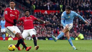 <p>DERBY DAY: Rivals Manchester City and Manchester United clash in the FA Cup final this weekend. Pic: Martin Rickett/PA</p>
