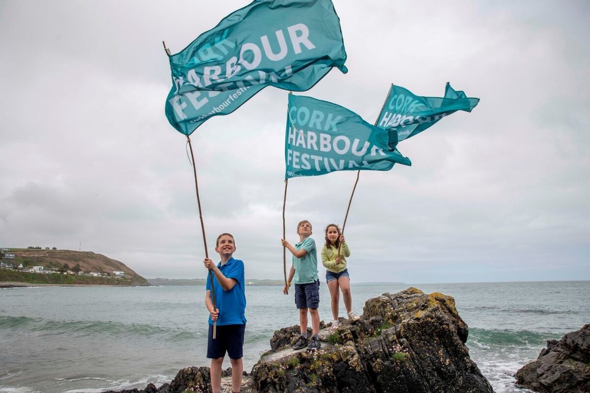 Finbarr Hickey (9), Tom Phelan (9) and Aisling O'Leary (8) at the launch of this year’s Cork Harbour Festival, which runs from 2-11 June with over 80 events in a dozen different location. Picture: Clare Keogh Finbarr Hickey (9), Tom Phelan (9) and Aisling O'Leary (8) at the launch of this year’s Cork Harbour Festival, which runs from 2-11 June with over 80 events in a dozen different location. Picture: Clare Keogh