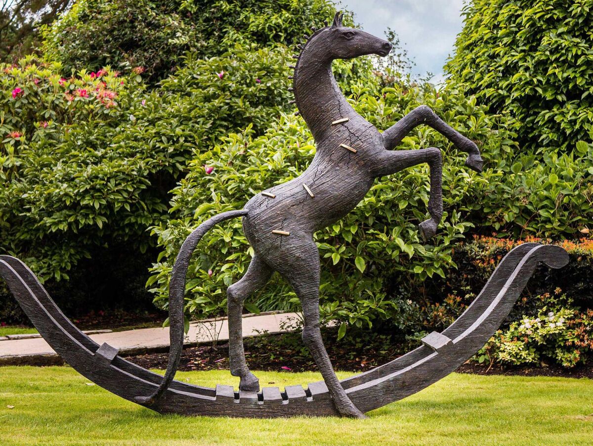 Freedom from the Treadmill, Patrick O'Reilly, is one of the sculptures that will feature at Art and Soul at the Castlemartyr Resort.  Freedom from the Treadmill, Patrick O'Reilly, is one of the sculptures that will feature at Art and Soul at the Castlemartyr Resort.