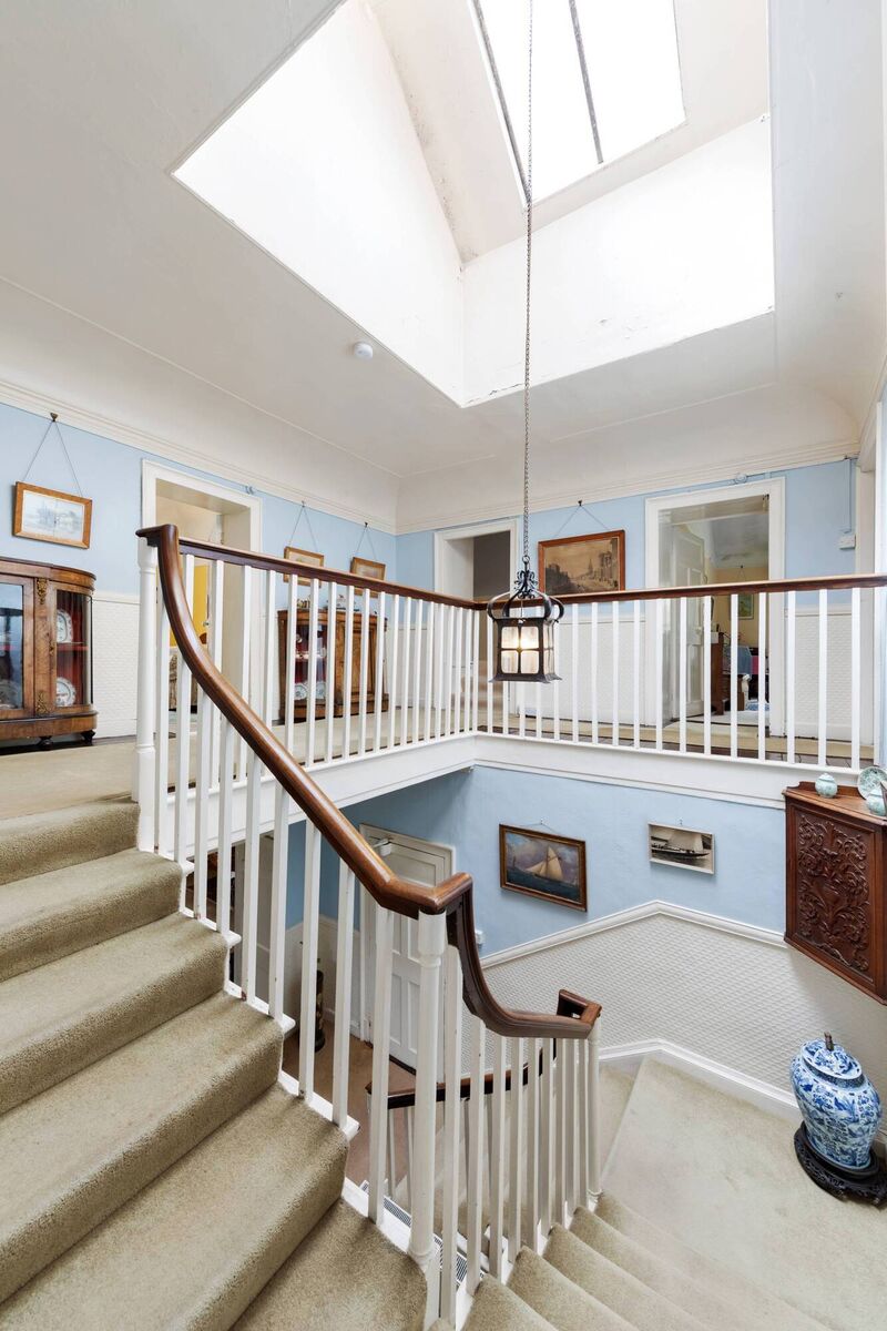 Inner hall and landing with roof lights