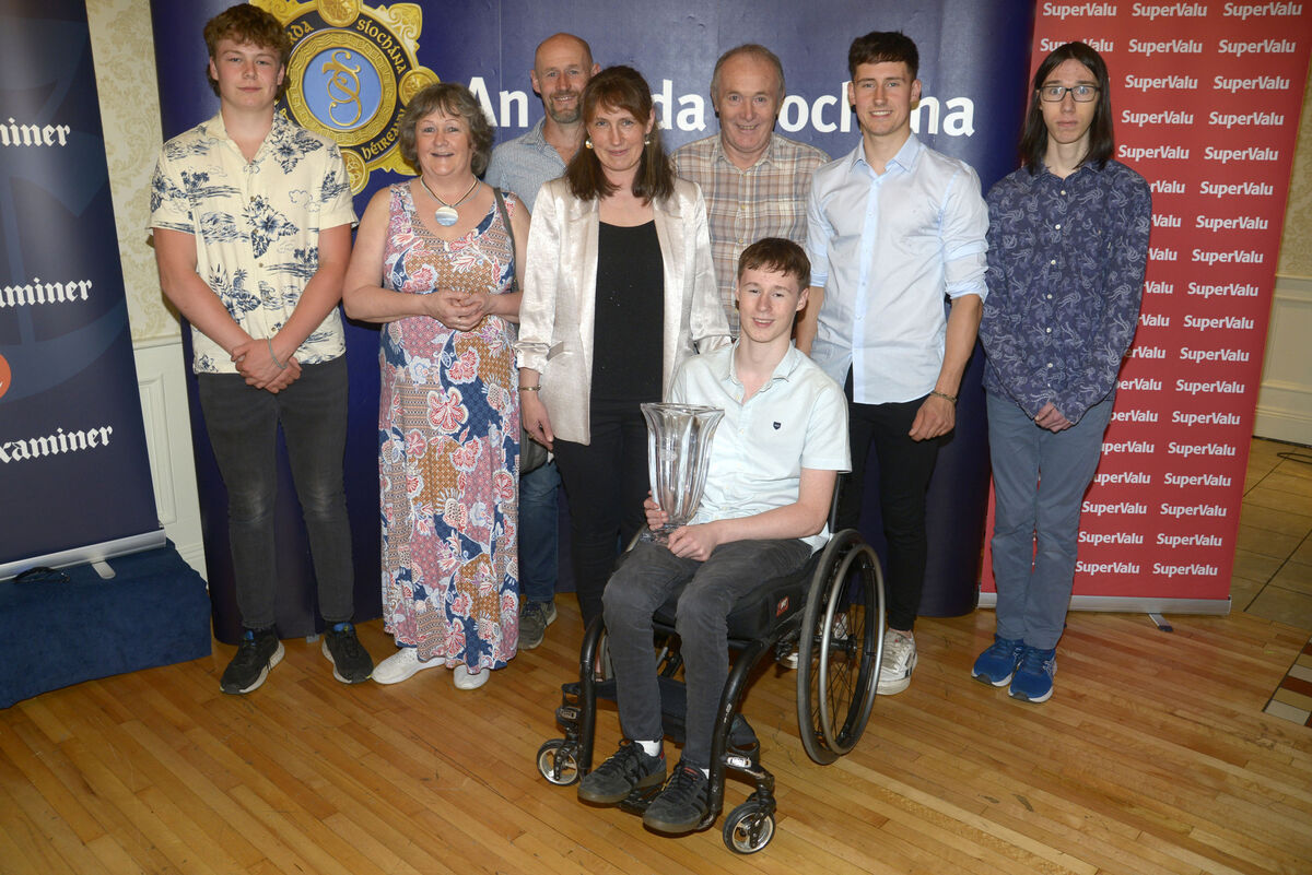  Special award winner Oisín O'Connor from Kealkill along with his family and friends. Picture: Denis Boyle