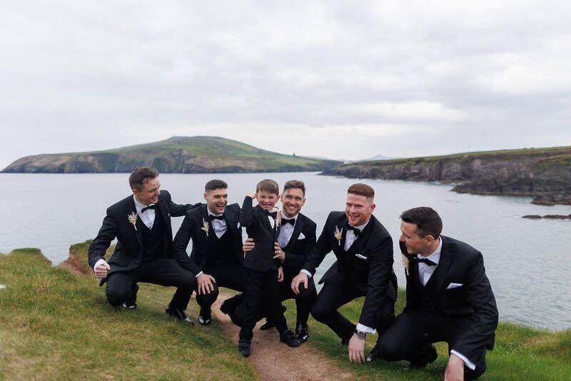 Darren Horan with his attendants on his big day. Pictures: Padraig Healy Wedding Photography 