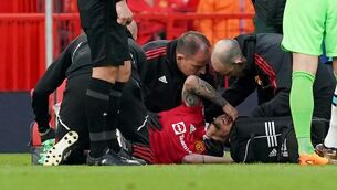 <p>DOUBT: Manchester United’s Antony is doubtful for the FA Cup final. Pic: Martin Rickett/PA</p>