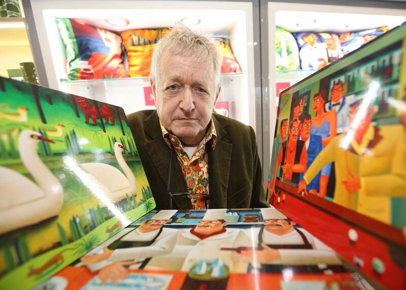 In recent years he collaborated with Tipperary Crystal in producing a range of household items that included oven gloves, tea cosies and egg-cups, all bearing his distinctive designs. File photo: Sasko Lazsrov/Photocall Ireland In recent years he collaborated with Tipperary Crystal in producing a range of household items that included oven gloves, tea cosies and egg-cups, all bearing his distinctive designs. File photo: Sasko Lazsrov/Photocall Ireland