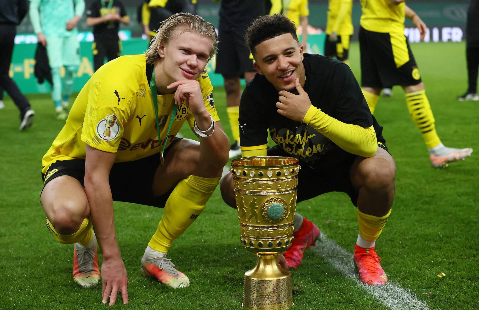 Haaland v Sancho: 'Deadly duo gone very different ways'